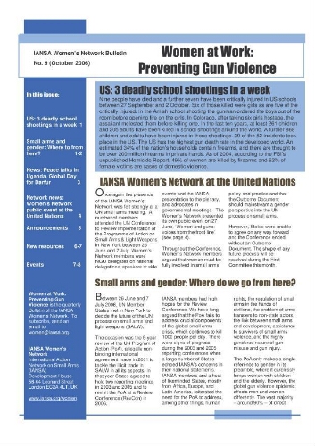 IANSA Women's Network bulletin [2006], 9 (Oct)