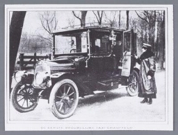 De eerste vrouwelijke taxichauffeur 1917