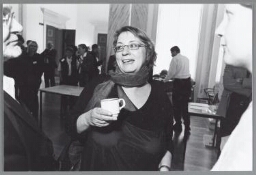 Sietske Altink, beleidsmedewerker van de Rode Draad en forumlid tijdens de conferentie over vrouwenhandel. 2003
