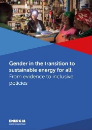 Gender in the transition to sustainable energy for all