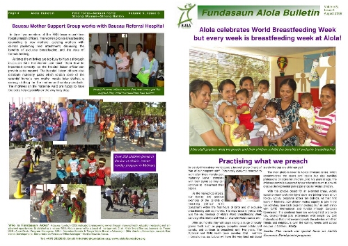 Fundasaun Alola bulletin [2008], 6 (August)