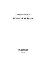 Country Briefing Paper: Women in Sri Lanka