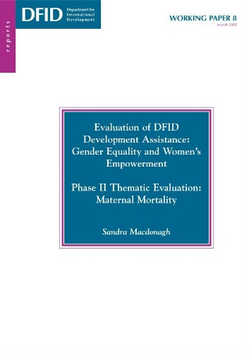Evaluation of DFID development assistance