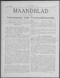 Maandblad van de Vereeniging voor Vrouwenkiesrecht  1902, jrg 6, no 4 [1902], 4
