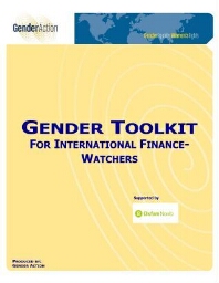 Gender toolkit for international finance-watchers