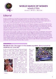 Newsletter World March of Women [2011], 1 (March)