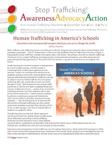 Stop trafficking! Anti-human trafficking newsletter [2020], 9 (September)