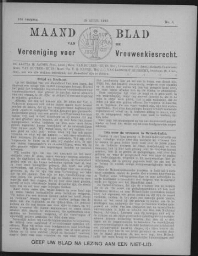 Maandblad van de Vereeniging voor Vrouwenkiesrecht  1912, jrg 16, no 6 [1912], 6
