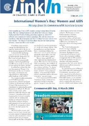 LinkIn to education, gender & health newsletter [2004], February