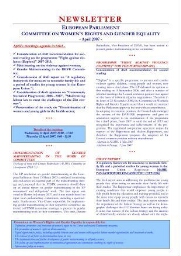 Newsletter European Parliament Committee on Women's Rigths and Gender Equality [2007], April