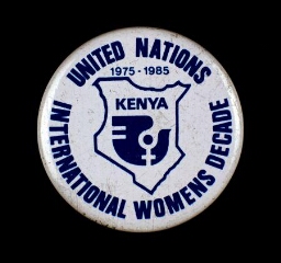 Button. 'United Nations International Womens Decade'