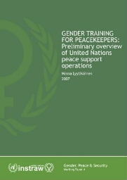 Gender training for peacekeepers