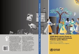 World Health Organization multi-country study on women's health and domestic violence against women