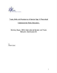 Trade, skills and persistence of gender gap