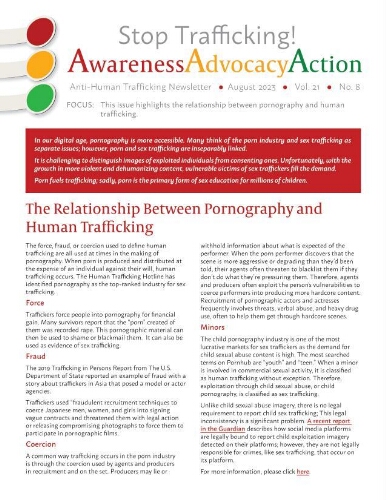 Stop trafficking! Anti-human trafficking newsletter [2023], 8 (August)