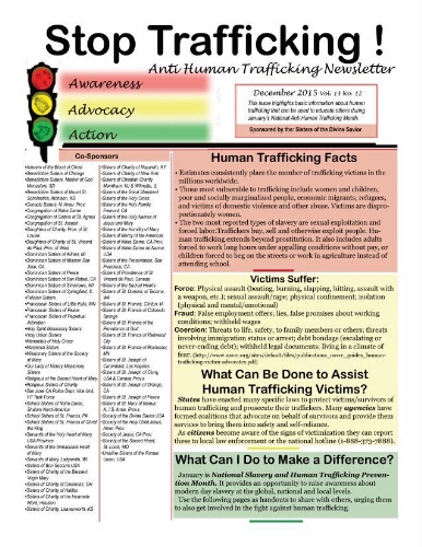 Stop trafficking! Anti-human trafficking newsletter [2015], 12 (December)