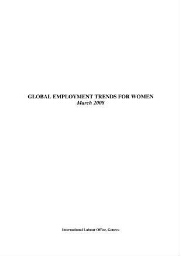 Global employment trends for women 2008