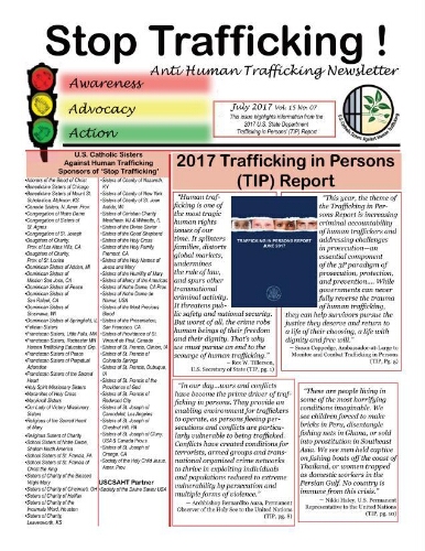 Stop trafficking! Anti-human trafficking newsletter [2017], 7 (July)