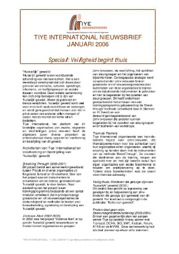 Tiye International newsletter [2006], januari
