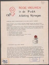 Rooie Vrouwen in de PvdA afdeling Nijmegen
