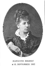 Portret van de Oostenrijkse operazangeres Marianne Brandt (1842 – 1921).