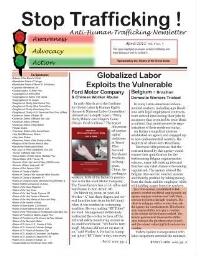 Stop trafficking! Anti-human trafficking newsletter [2011], 4 (April)
