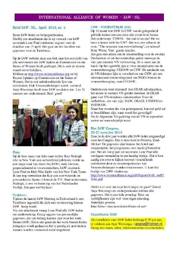 IAW newsletter [2010], 4 (April)