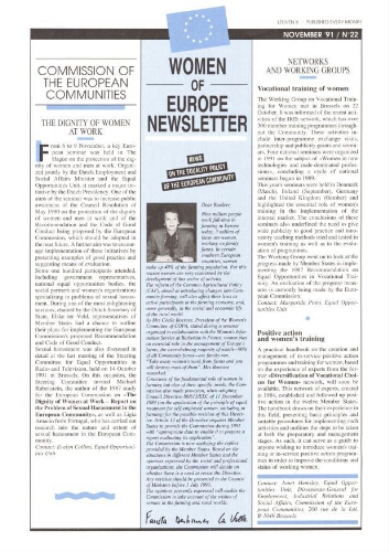 Women of Europe Newsletter [1991], 22 (Nov)