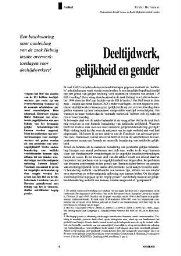 Deeltijdwerk, gelijkheid en gender