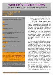 Women's asylum news [2006], 60 (May)