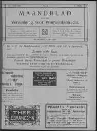 Maandblad van de Vereeniging voor Vrouwenkiesrecht  1909, jrg 13, no 6 [1909], 6
