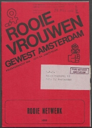 Rooie Vrouwen Gewest Amsterdam [1989],