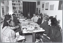 Afdelingsvergadering van de Vrouwenbond FNV. 1988