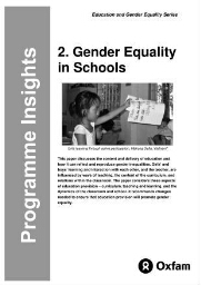 Gender equality in schools