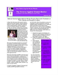 The Violence Against Women monitor [2004], 1 (September)