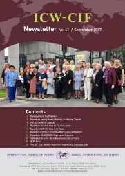 Newsletter International Council of Women [2017], 61 (Sep)
