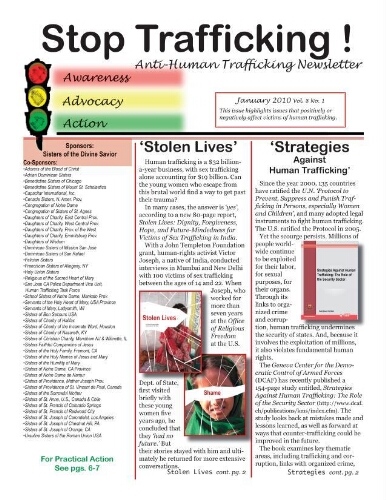 Stop trafficking! Anti-human trafficking newsletter [2010], 1 (January)
