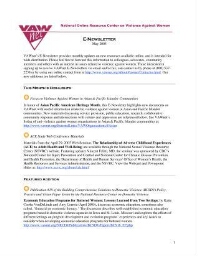 VAWnet e-newsletter [2005], May