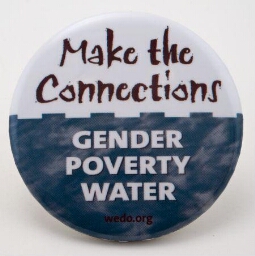 Button. 'Make the connections: gender, poverty, water'