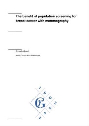 The benefit of population screening for breast cancer with mammography