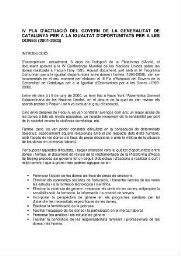 IV Pla d'actuació del Govern de la Generalitat de Catalunya per a la igualtat d'oportunitats per a les dones (2001-2003)