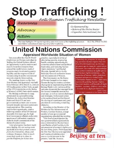 Stop trafficking! Anti-human trafficking newsletter [2005], 3 (March)