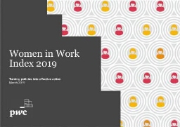 Women in Work Index 2019