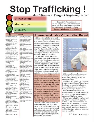 Stop trafficking! Anti-human trafficking newsletter [2014], 6 (June)