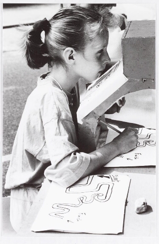 Serie foto's Technika 10: een project voor meisjes om ze kennis te laten maken met techniek en exacte vakken 1989?