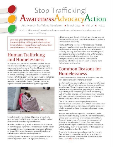 Stop trafficking! Anti-human trafficking newsletter [2023], 3 (March)