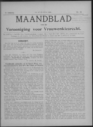 Maandblad van de Vereeniging voor Vrouwenkiesrecht  1905, jrg 9, no 10 [1905], 10