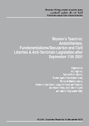 Women living under muslim laws [2003], 14 (November)