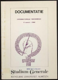 Documentatie Internationale Vrouwendag 8 maart 1988