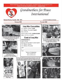 Grandmothers for Peace International [2006], February